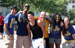 Photo of a group of Emory students