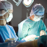 Photo of a surgical operation